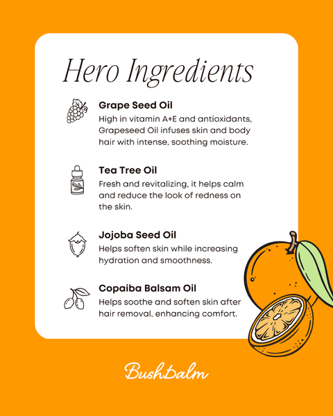 Bushbalm - Ingrown Hair ~ Vanilla Tangerine
