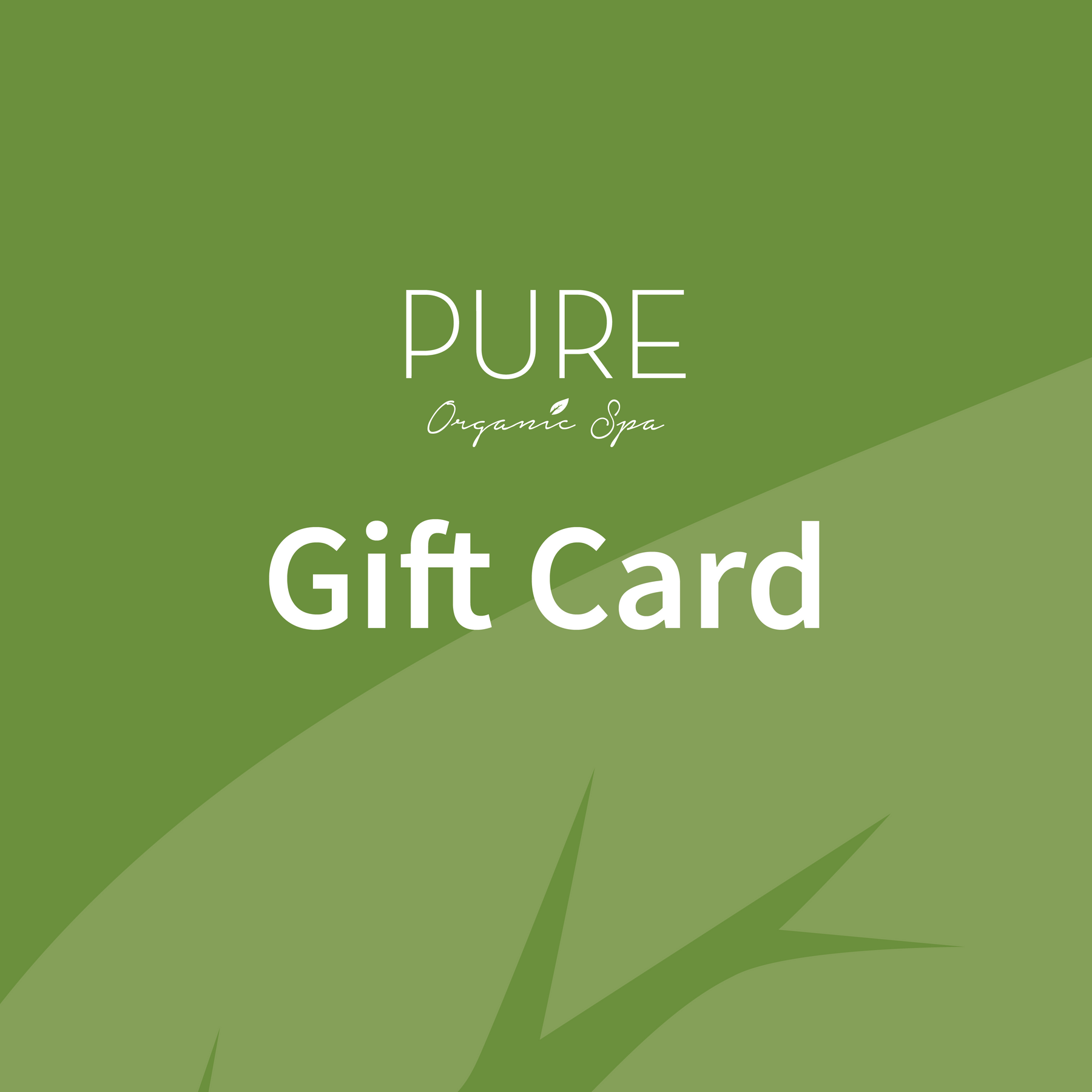 Gift Card Pure Organic Spa